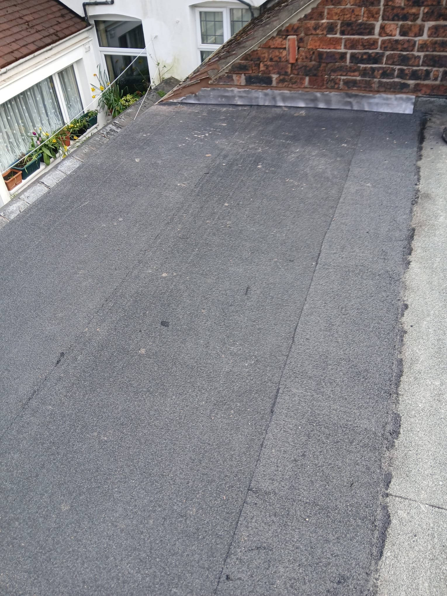 After: flat roof replaced