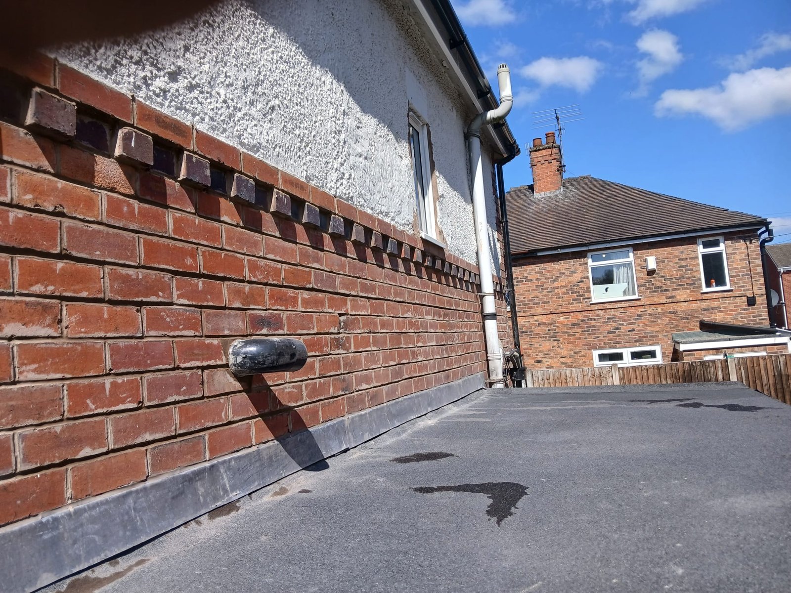 After: mortar repointed