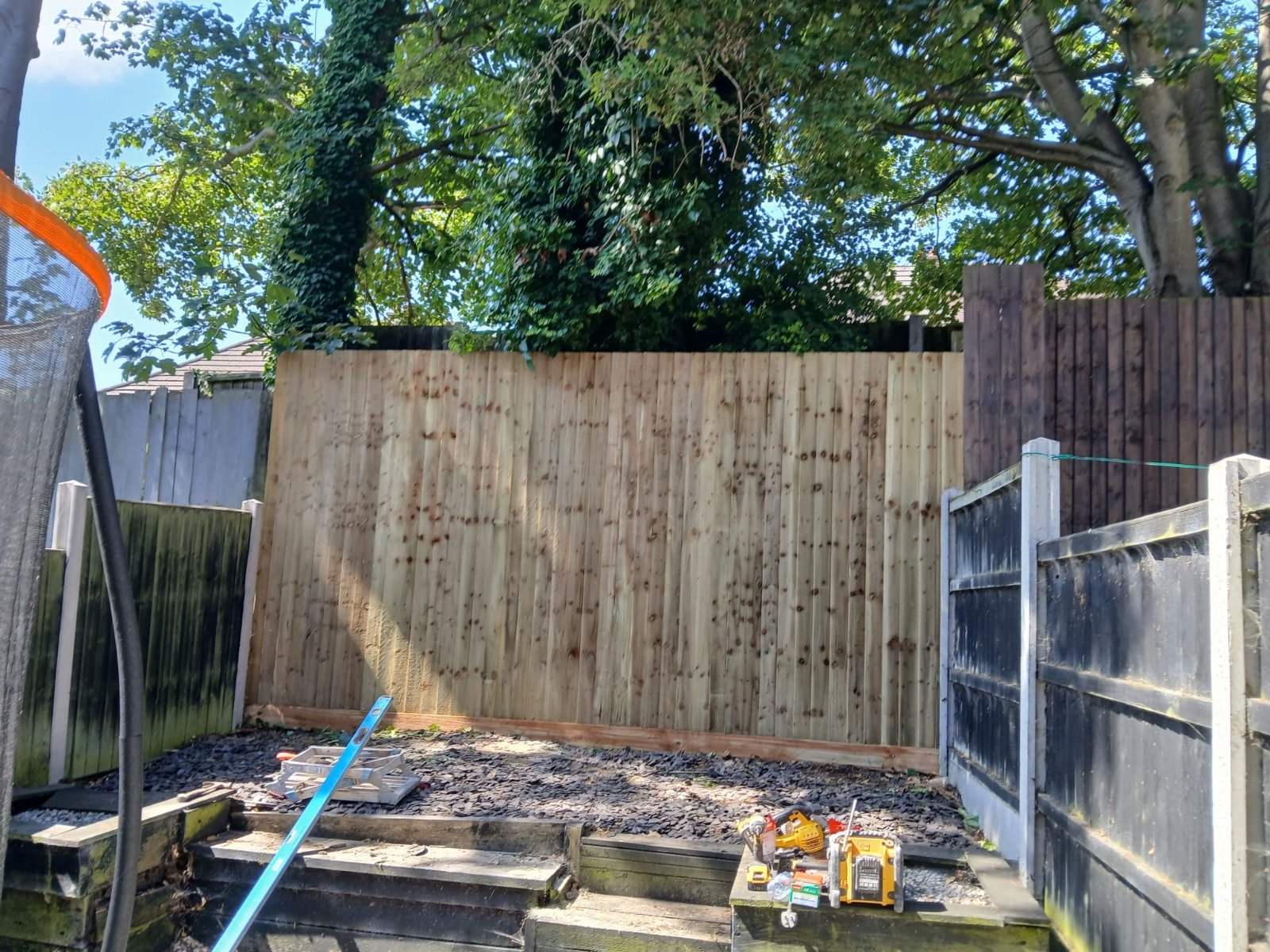 Completed fence rebuild by CHAPS