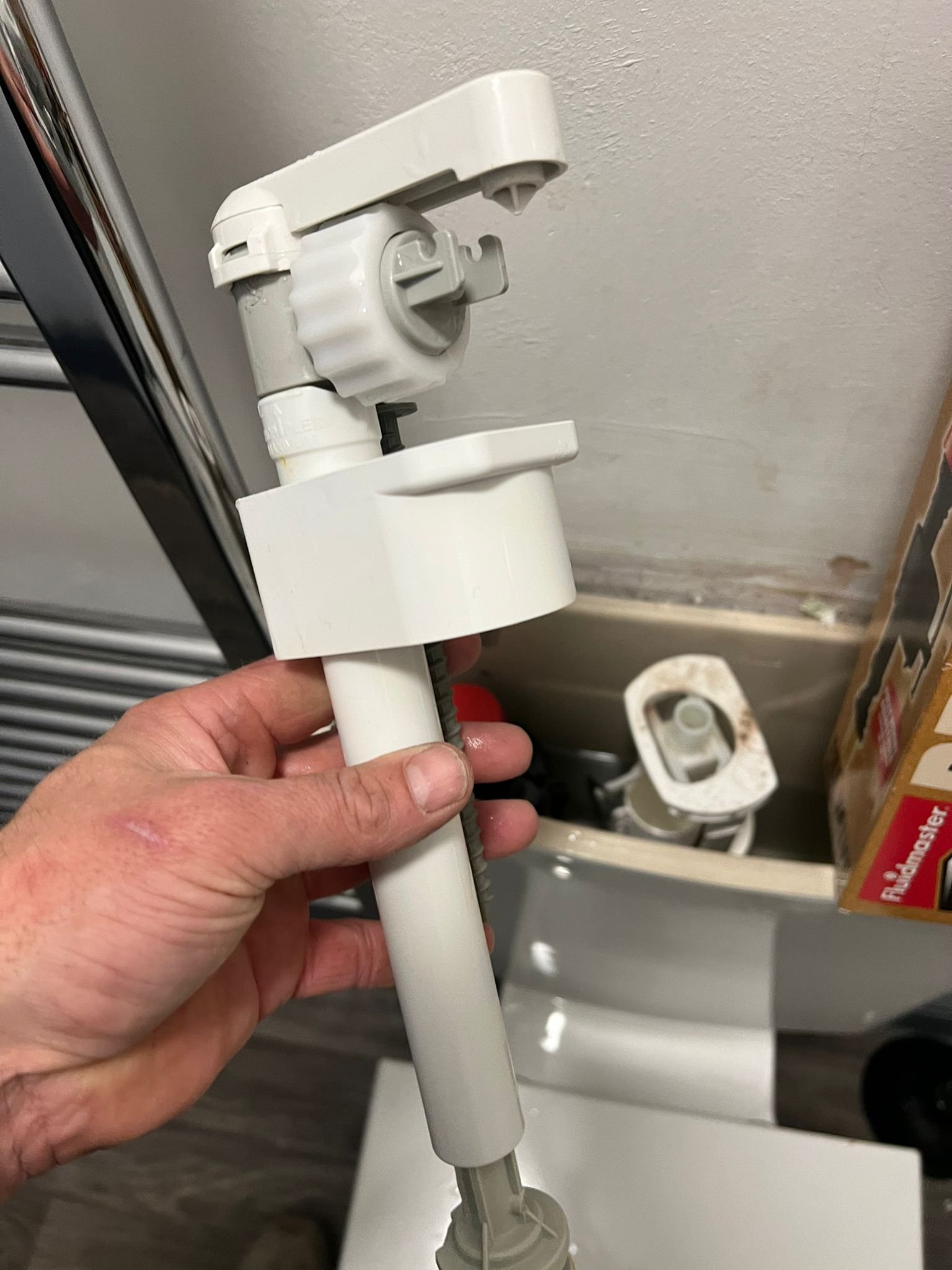 Toilet fill valve — plumbing work by CHAPS
